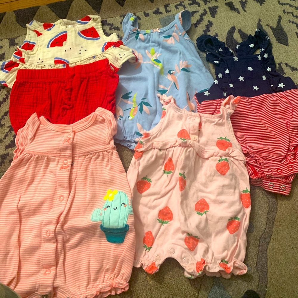 Cute newborn summer onesies!!